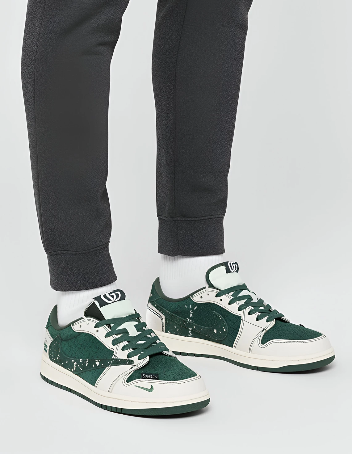 کفش روزانه مردانه نایکی Air Jordan 1 Travis Scott  Supreme M کفش روزانه مردانه نایکی Air Jordan 1 Travis Scott  Supreme M